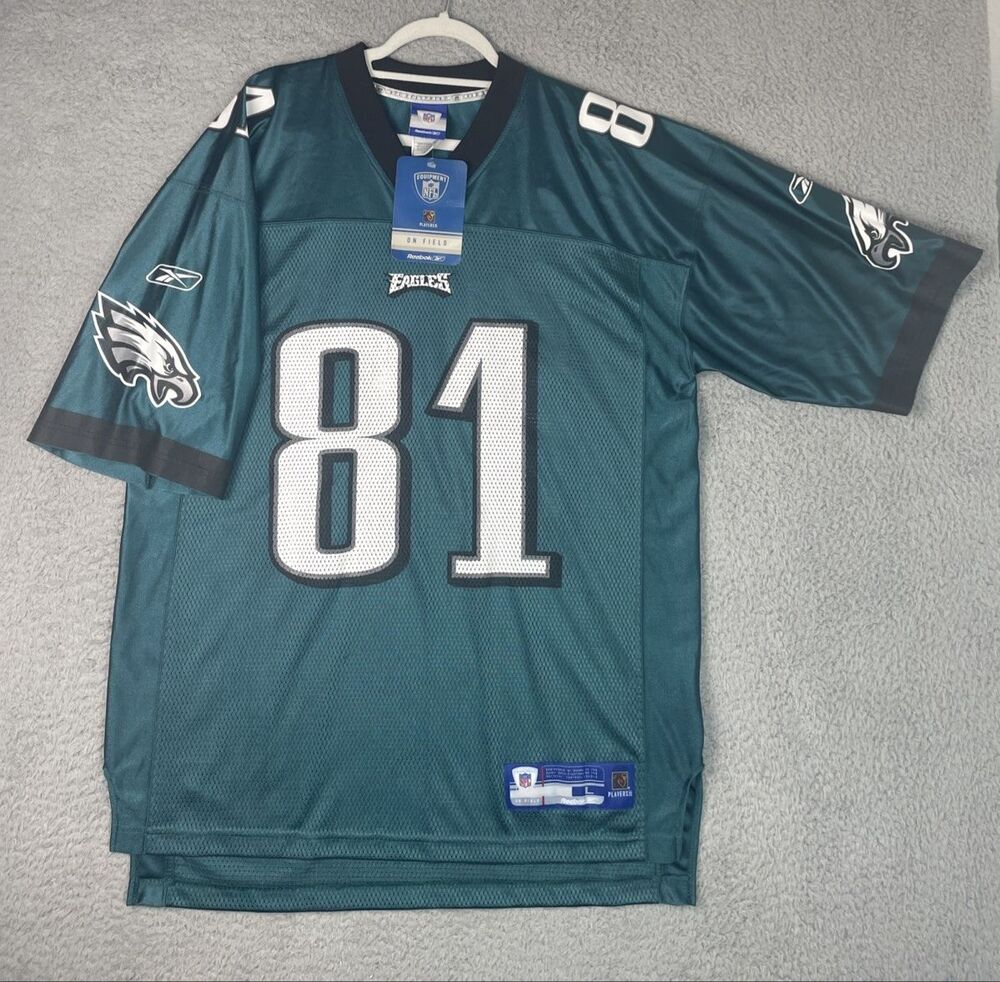 Vintage Reebok Jersey Terrell Owens #81 Philadelphia Eagles Mens Large Green NWT